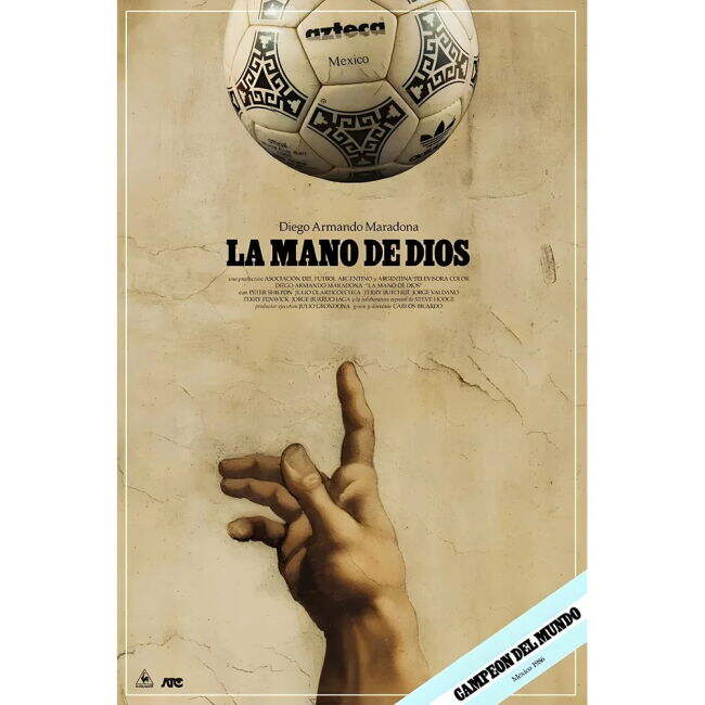 Collector'S-Item Pennarello: Le Mano De Dios 1986 - White