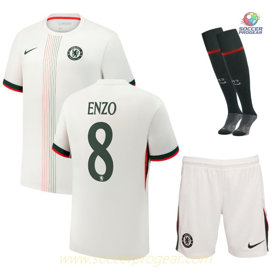 Chelsea Children's Edition Away Team Jersey Team Jersey 2025/26 Collection Enzo