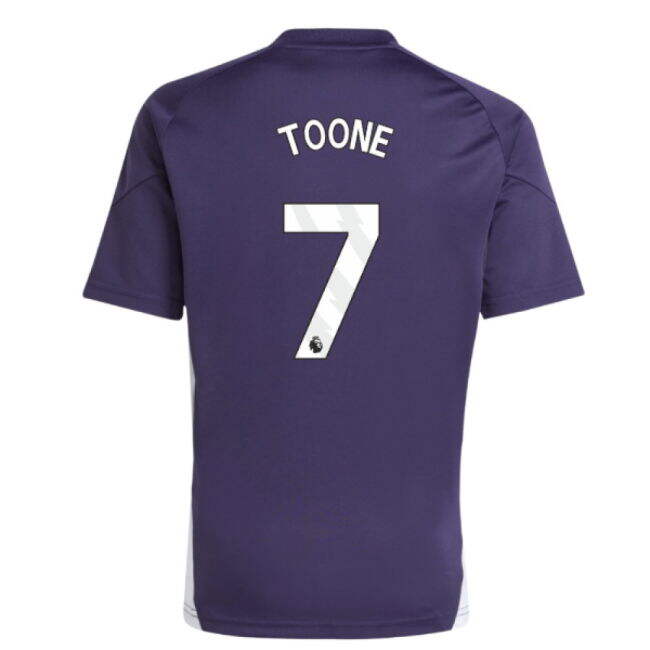2025-2026 Man Utd Training Jersey (Aurora Plum) - Kids (Toone 7)