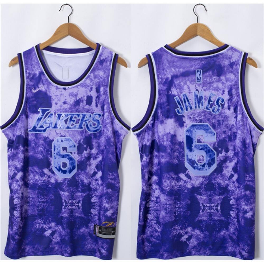 Performance Jersey Los Angeles Lakers LeBron James6 - Purple