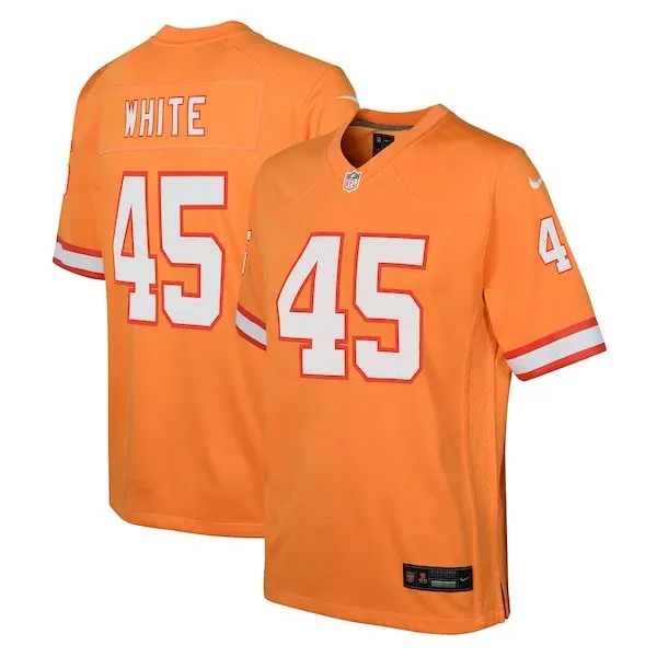 None Game NFL Jersey - Orange | Performance Football Apparel