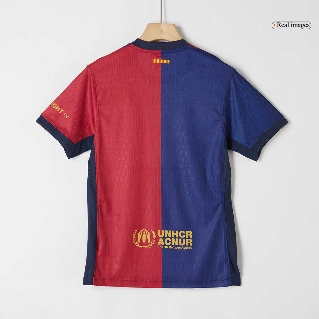 Player Version Barcelona Home Soccer Jersey 2024/25 - COLDPLAYAuthenti