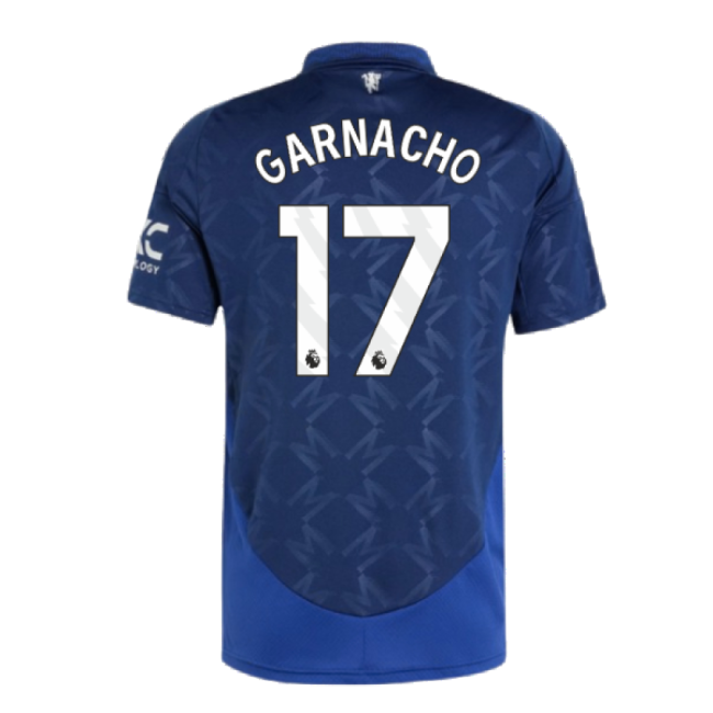 Discounted Man Utd Garnacho 17 2024-2025 Man Utd Away Shirt (Garnac...