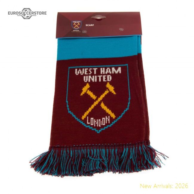 Authentic West Ham United Fc Narrow Bar Scarf - Premium Quality Baby