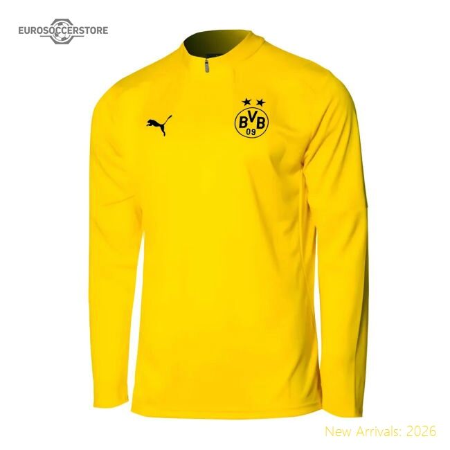 Exceptional 2024-2025 Borussia Dortmund Training 14 Zip Top (yellow)