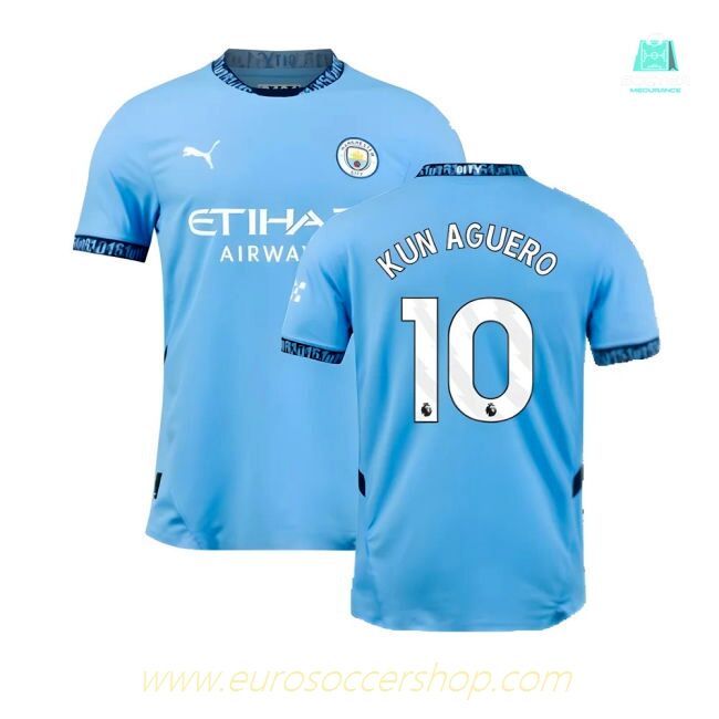 2024-2025 Man City Home Authentic Shirt (Kun Aguero 10)