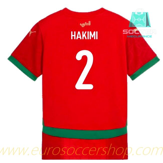 2024-2025 Season Morocco Home Shirt Children (Hakimi 2)