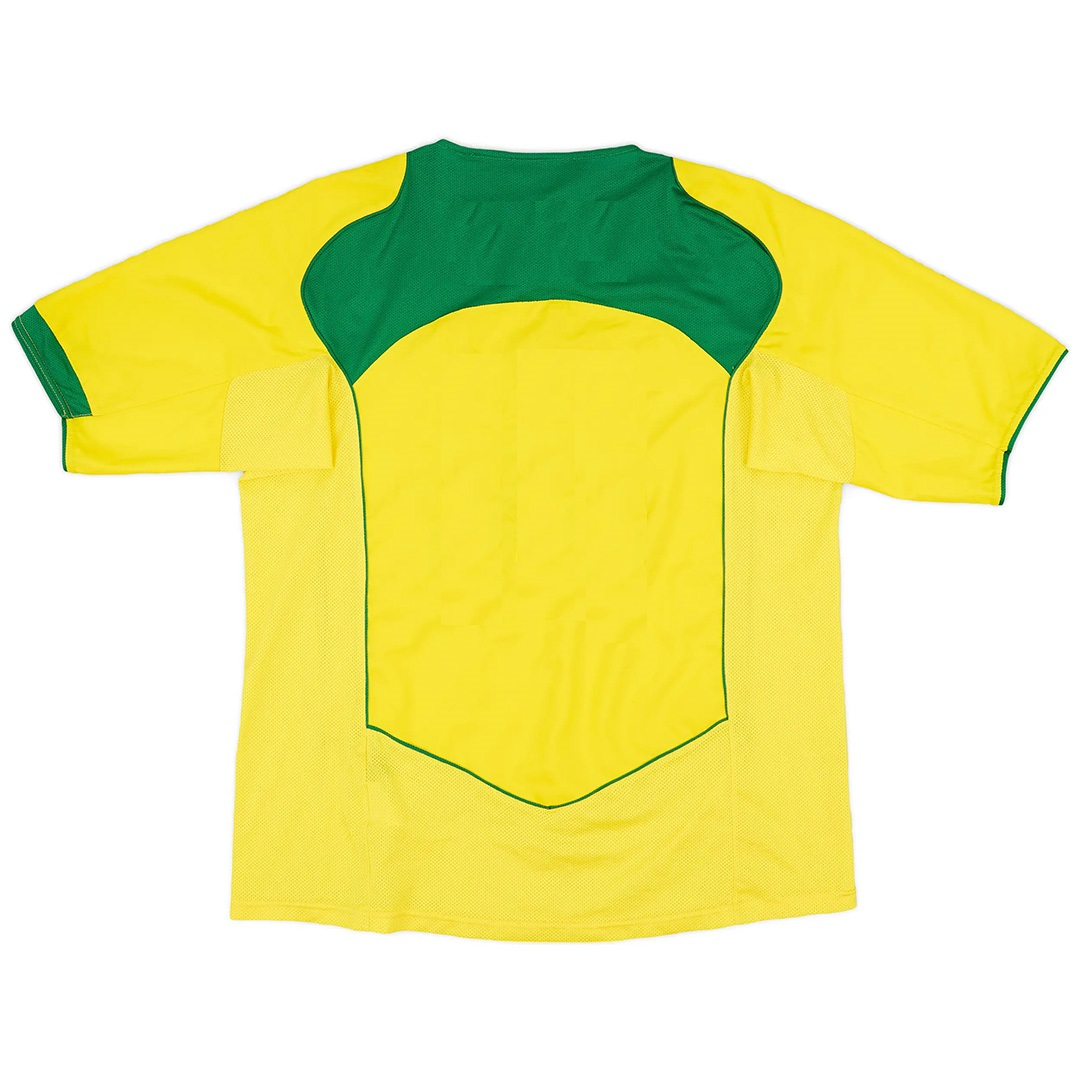 Professional 2006 BRAZIL RETRO HOME SHIRT - Official Replica 4196