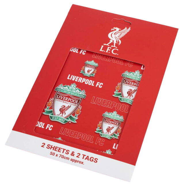 Liverpool FC Text Gift Wrap - game day