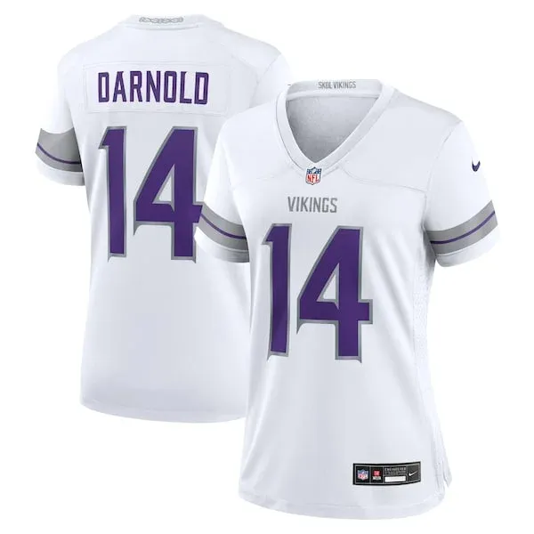 None Sam Darnold Game Jersey - White | NFL Player Jersey | NFL Footbal