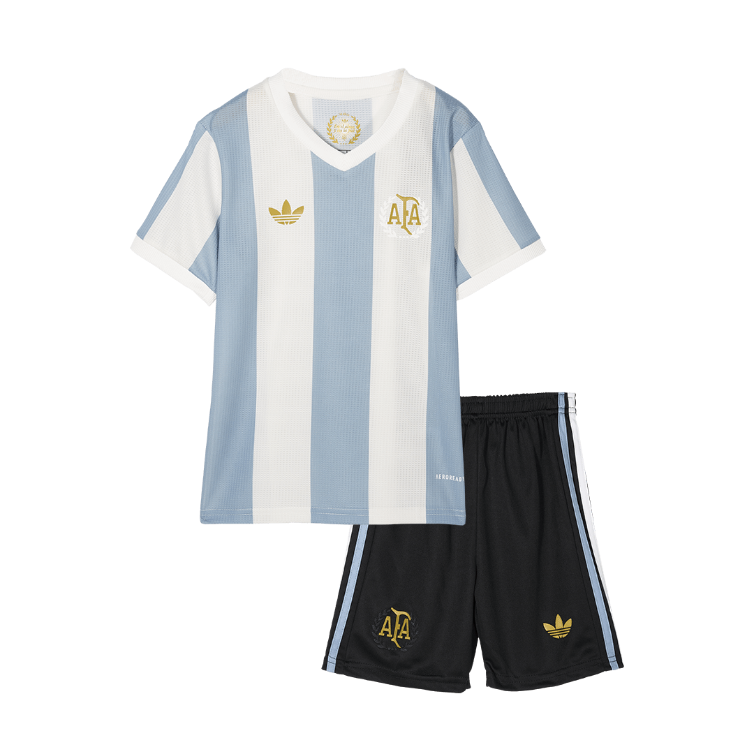 Kid's Argentina Soccer Jersey Kit(Jersey+Shorts) 2024 - 50th Anniversa