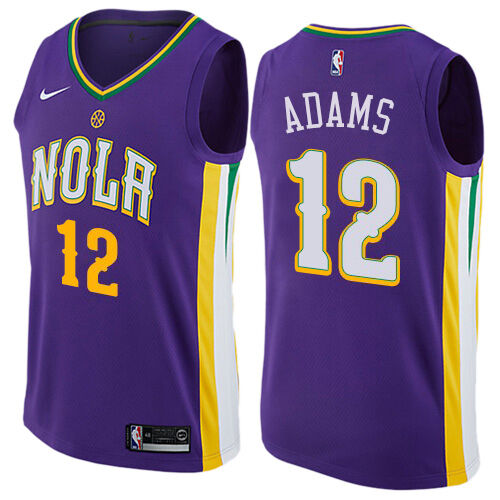 Pelicans #12 Steven Adams Durable 2024 City NBA Jersey - Purple