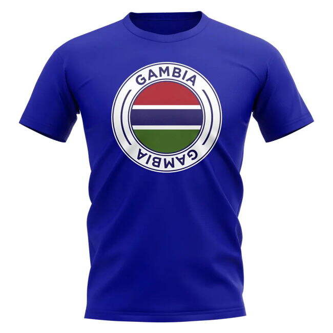 Gambia Football Badge T-Shirt (Royal)