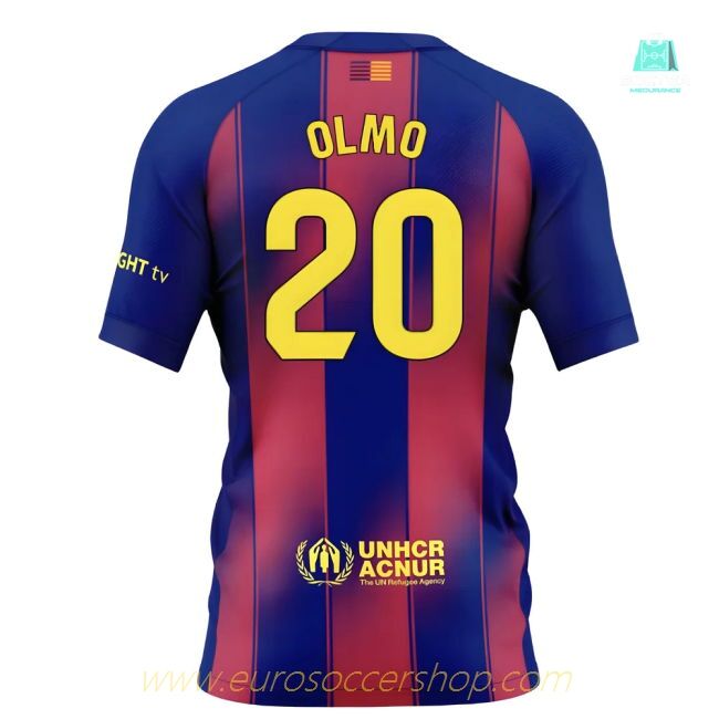 2025-2026 Barcelona Home Shirt (Kids) (Olmo 20)