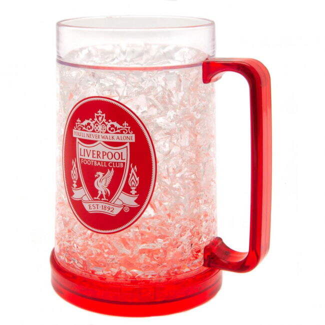 retro Liverpool FC Crest Freezer Mug