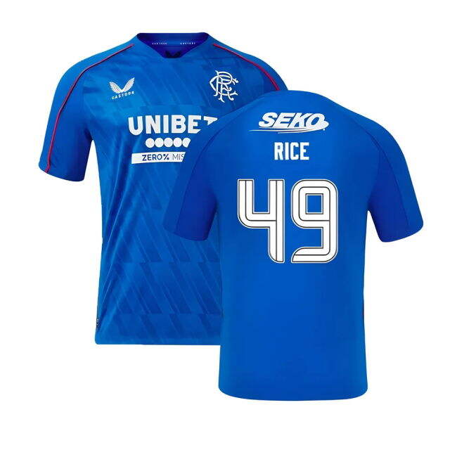 Rangers Fc Rice #49 Premium Quality Authentic Fresh Look Fan Shirt