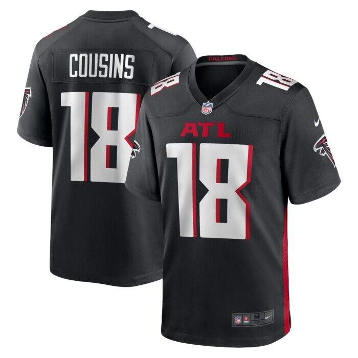 Men's Atlanta Falcons Kirk Cousins Nike Black Game Player ...