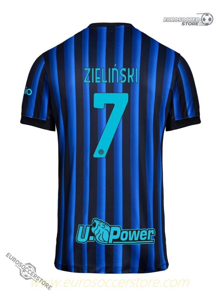 Inter Milan 25-26 Season Home Jersey, featuring ZIELIŃSKI with the number 7