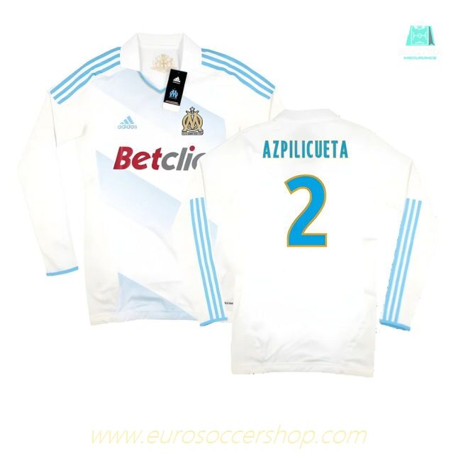 Marseille 2011-12 Player Spec Long Sleeve Home Shirt ((Excellent) L) (Azpilicueta 2)