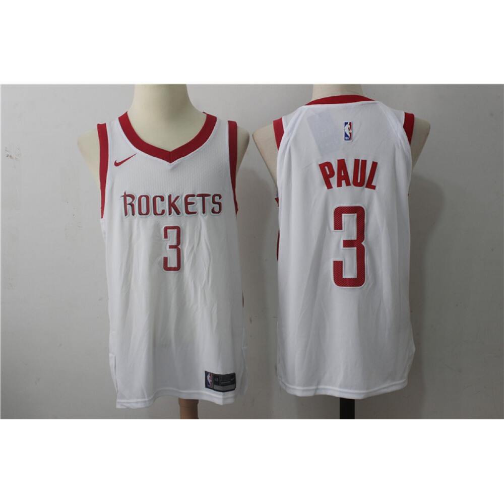 Elite Houston Rockets 3 White Jersey - - Basketball Fan Gear