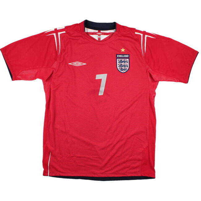 And Value For Money England 2004-06 Away Shirt (M) Beckham #7 (Very Good) Money Saving