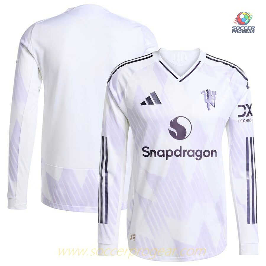Manchester United Away Football Team Jersey 2025-2026 Season LS Edition