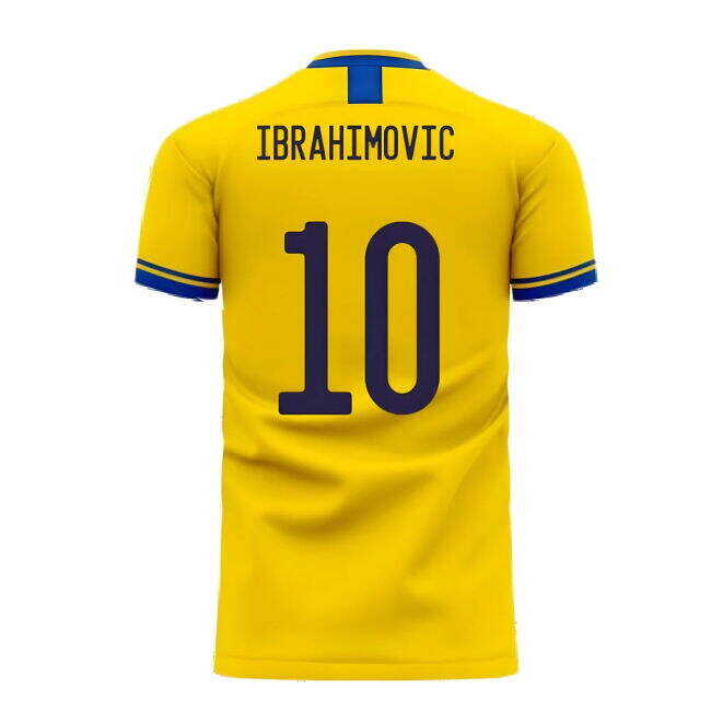 Sweden 2025-2026 Home Concept Football Kit (Libero) (IBRAHIMOVIC 10)
