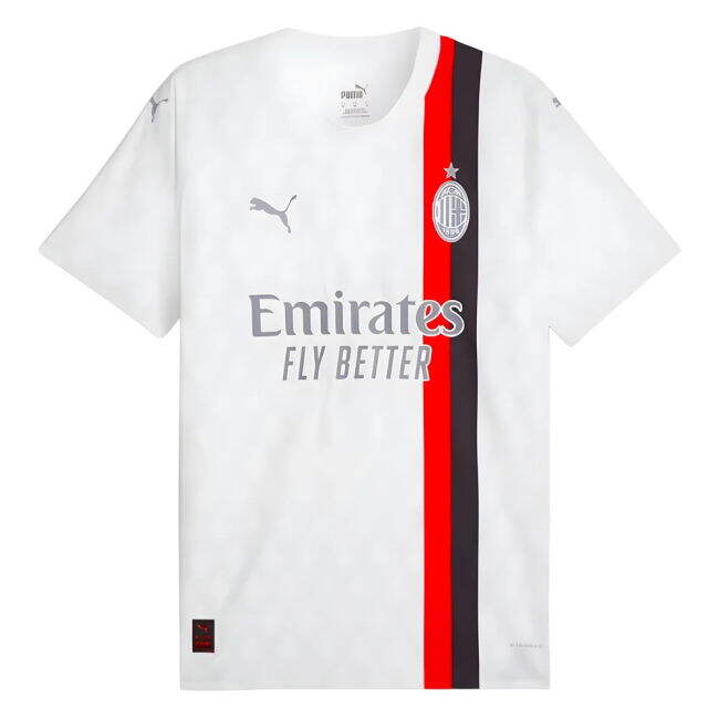 2023-2024 AC Milan Away Authentic Shirt (Rafa Leao 10)