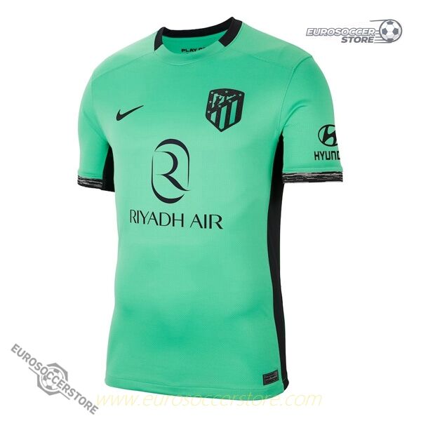 Atletico Madrid Third Football Jersey for the 23-24 Season with RIYADH AIR Sponsorship