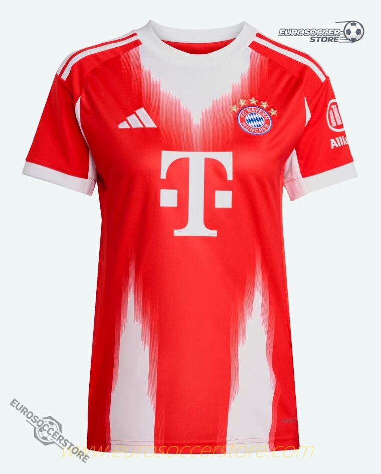 Bayern Munich Women's Home Jersey for the 25-26 Season