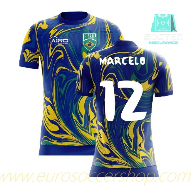 FIFA Approved 2025-2026 Season Brazil NT Away Libero (Marcelo 12)