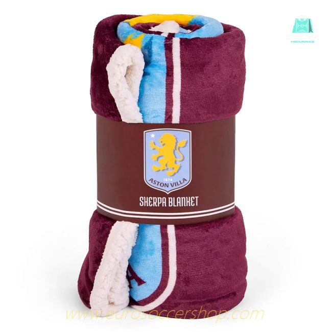 Aston Villa FC Sherpa Fleece Blanket