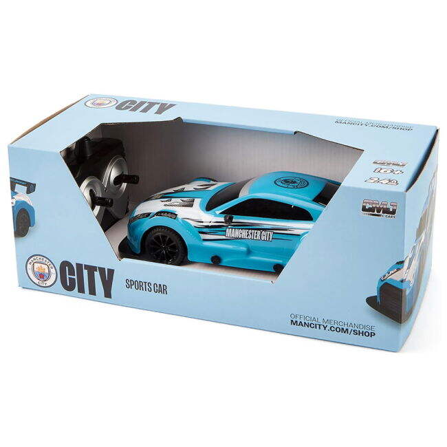 vintage Manchester City FC Radio Control Sportscar 1:24 Scale