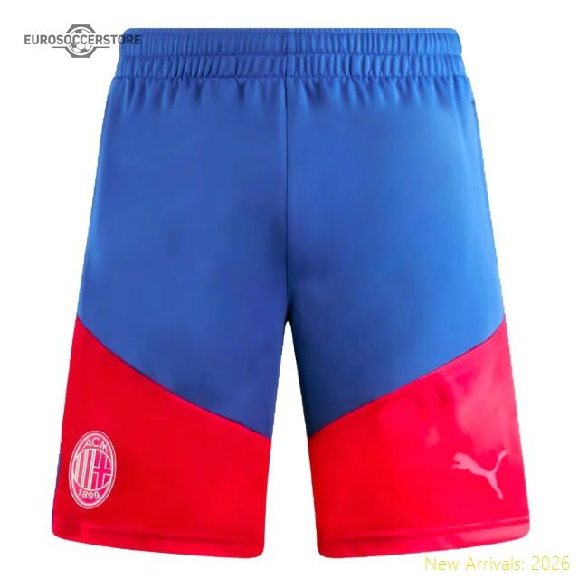2023-2024 Ac Milan Training Athletic Shorts (royal Sapphire)