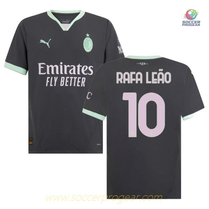 Milan AC Alternate Soccer Jersey 2024-2025 Season Rafa Leão