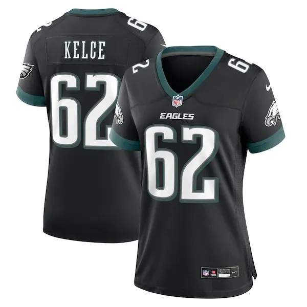 None Jason Kelce Game Jersey - Black | NFL Player Jersey | NFL Footbal