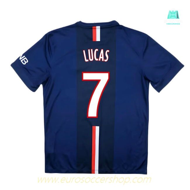 PSG 2014-15 Home Shirt ((Very Good) S) (Lucas 7)