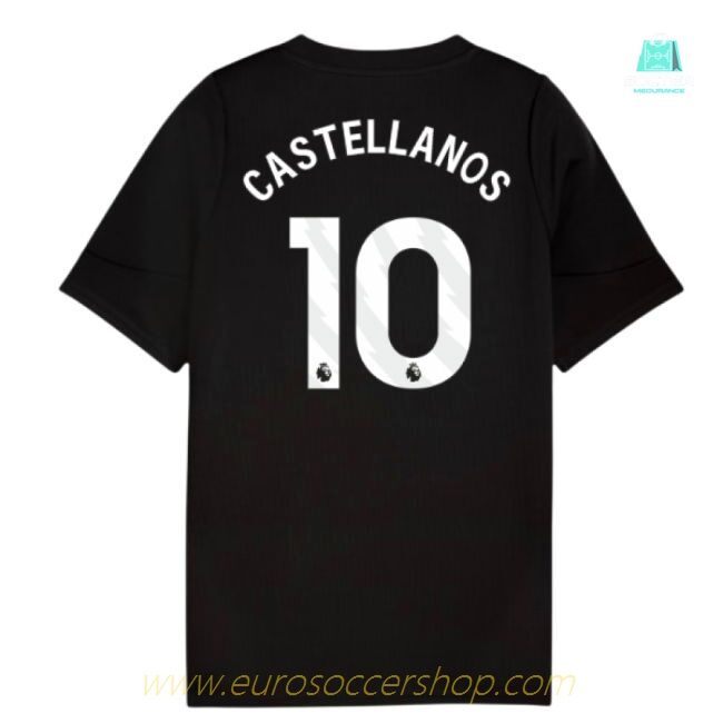 2025-2026 Man City Training Jersey (Black) - Kids (Castellanos 10)