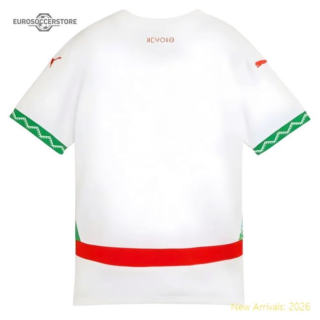 Top Morocco Kids 20242025 Away Shirt () 9years Quickdry