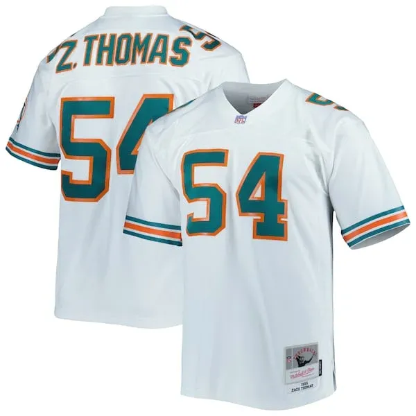 None Zach Thomas Replica Jersey - White | NFL Player Jersey | NFL Foot