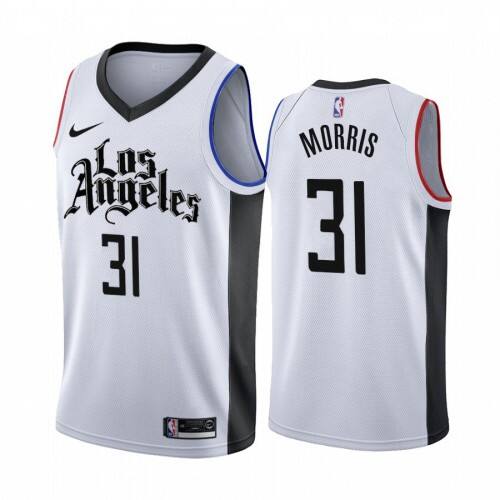 LAC Marcus Morris #31 Durable 2019 City NBA City Jersey White