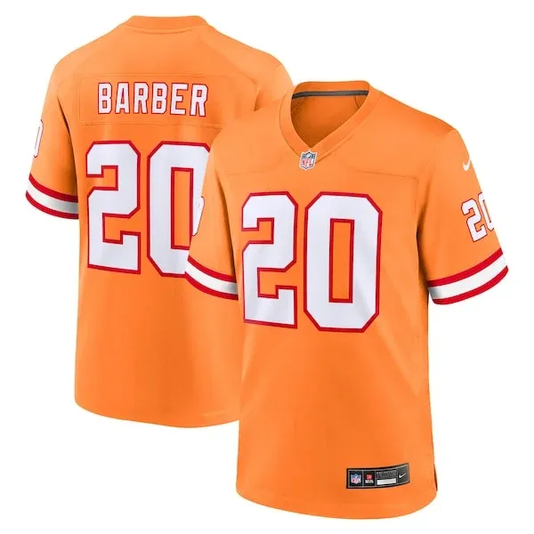 None Ronde Barber Game Jersey - Orange | NFL Player Jersey | NFL Footb