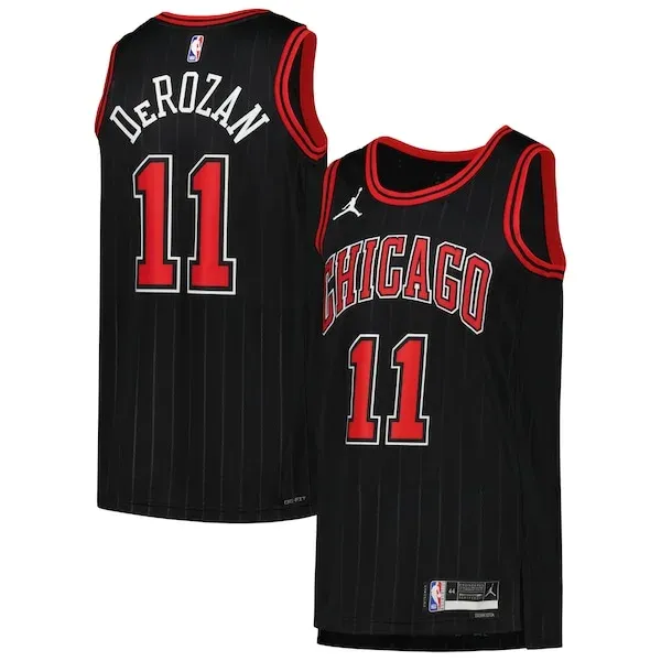 DeMar DeRozan CHI Swingman Jersey - premium team-jersey - Black