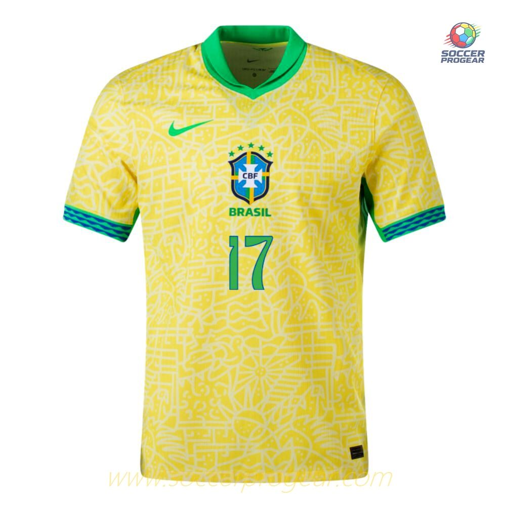 Brazil Home Football Jersey 2024/25 Collection Bruno