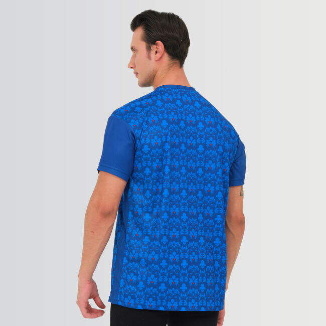 Italy Legacy Football Jersey Blue (Wolvate) Adult Short Sleeve