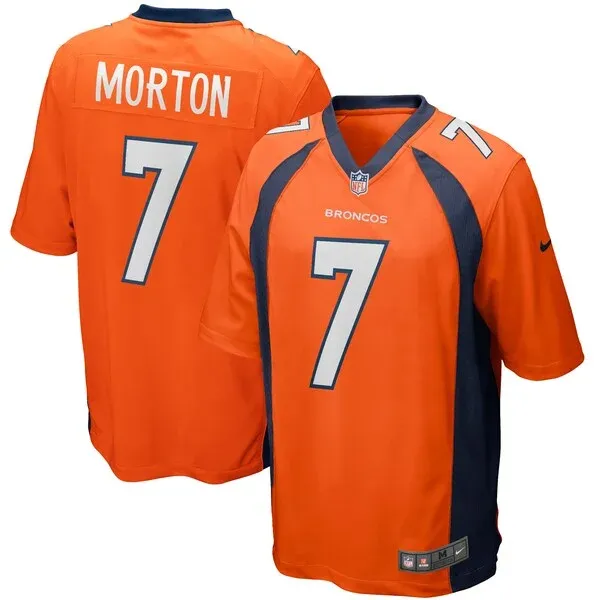 None Craig Morton Game Jersey - Orange | NFL Player Jersey | NFL Footb