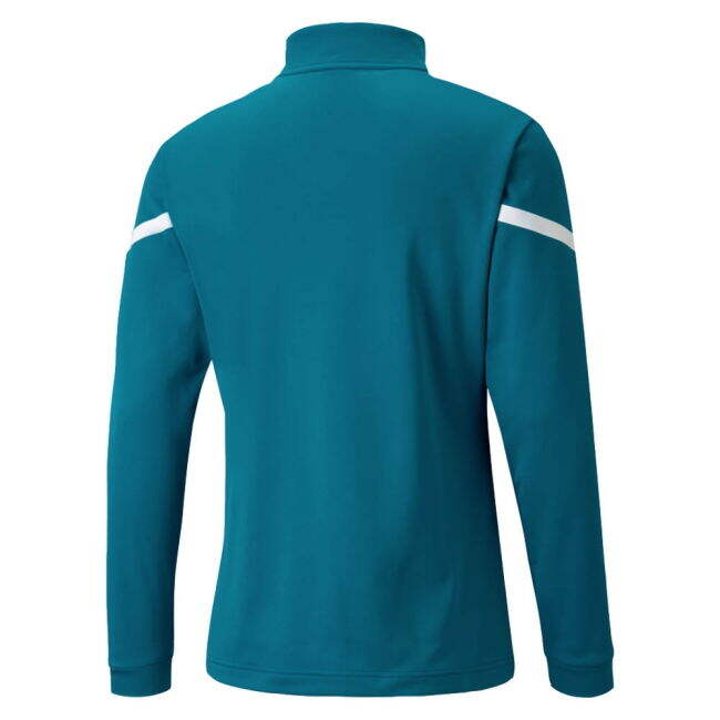 retro 2021-2022 Man City Pre Match Half Zip Top (Ocean Depths) - Kids
