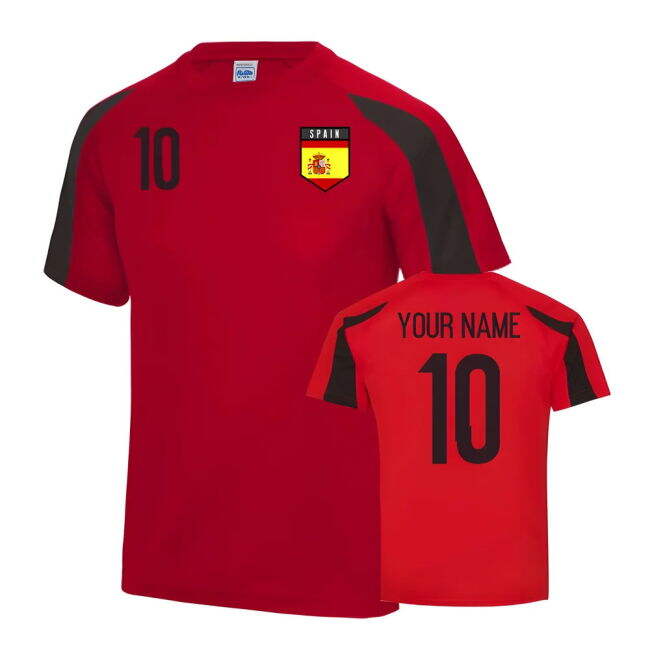 Spain Sports Training Jersey (Your Name)