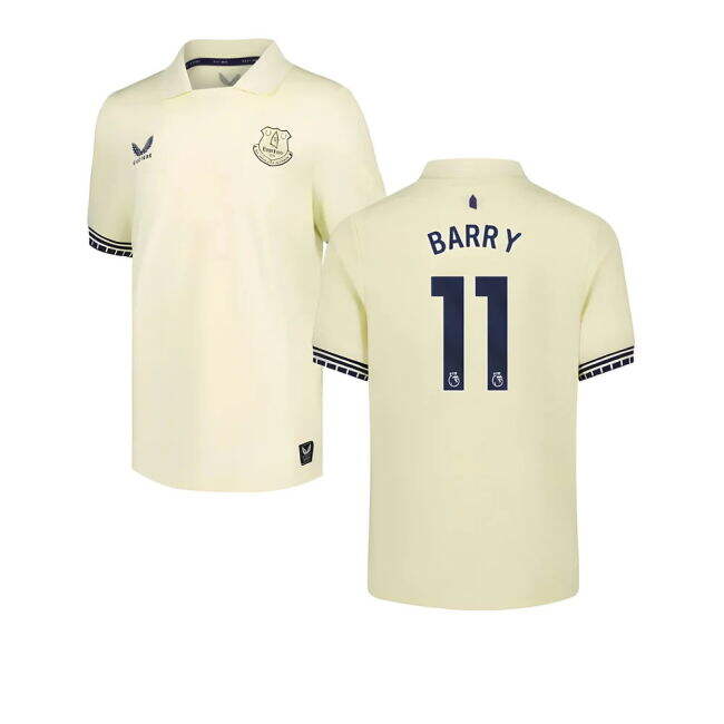 2025-2026 Everton Away Fashionable Quick-Dry Vintage Jersey Barry#228