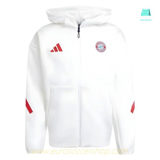 2025-2026 Bayern Munich Anthem Jacket (White)